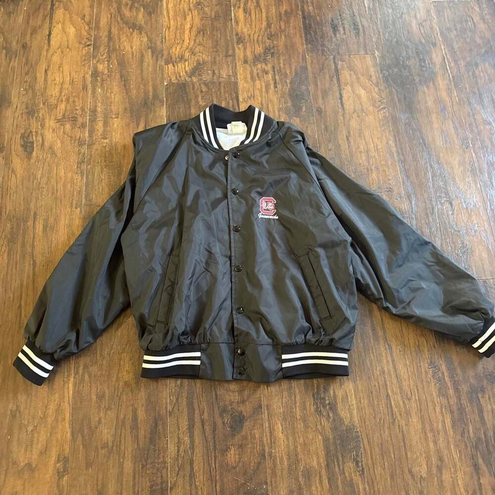 Vintage Hartwell Carolina Gamecocks Varsity Jacket Black White
